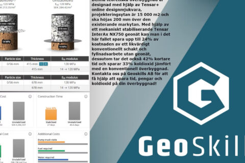 Besparing av tid pengar och CO2 med geonät Geoskills Nyheter