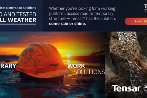 Upptäck Tensars koncept för tillfälliga vägar Geoskills Nyheter